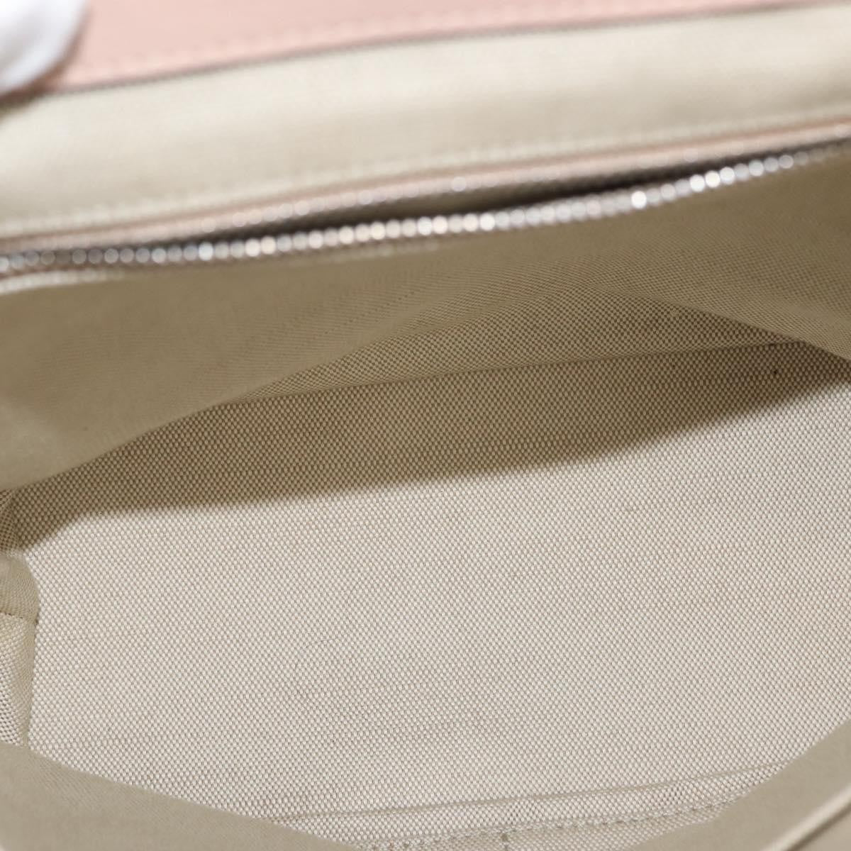 Bally Vintage Quilted Leather Pink Leather Backpack Bag (Pre-Owned)