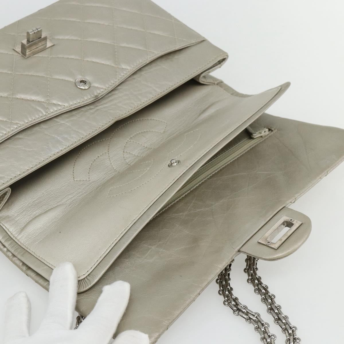 Chanel Reissue 2.55 Aged Calfskin Silver Calfskin Shoulder Bag Bag (Pre-Owned)