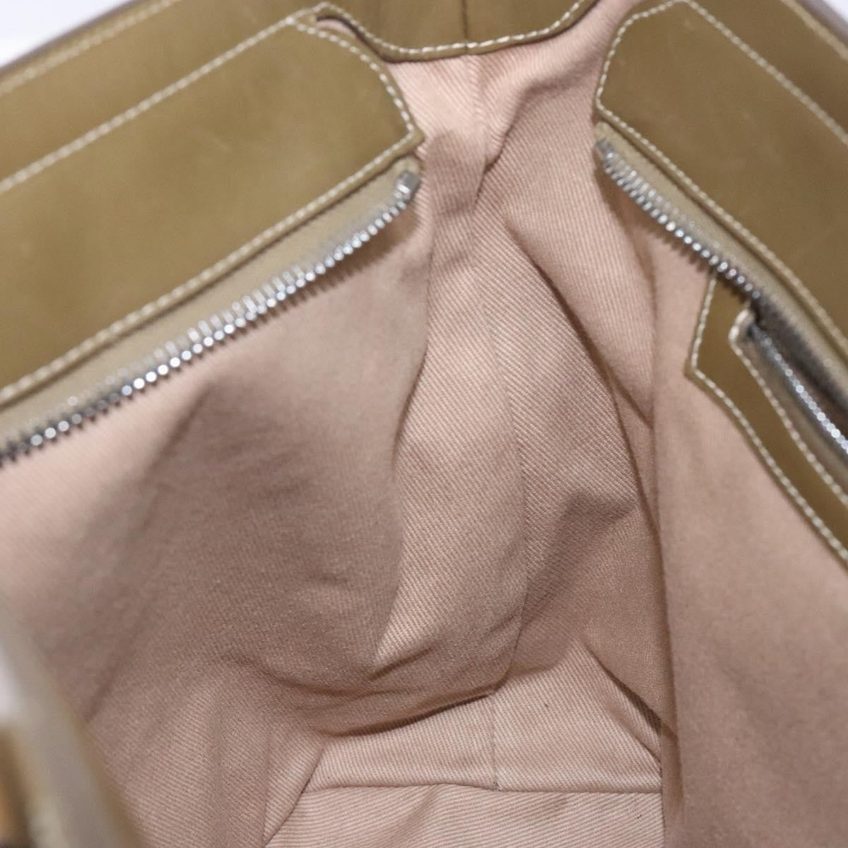 Celine Vintage Macadam Canvas Khaki Canvas Bag (Pre-Owned)