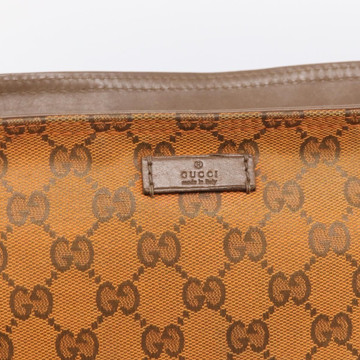 Gucci Shoulder Canvas Orange Canvas Shoulder Bag Bag (Pre-Owned)