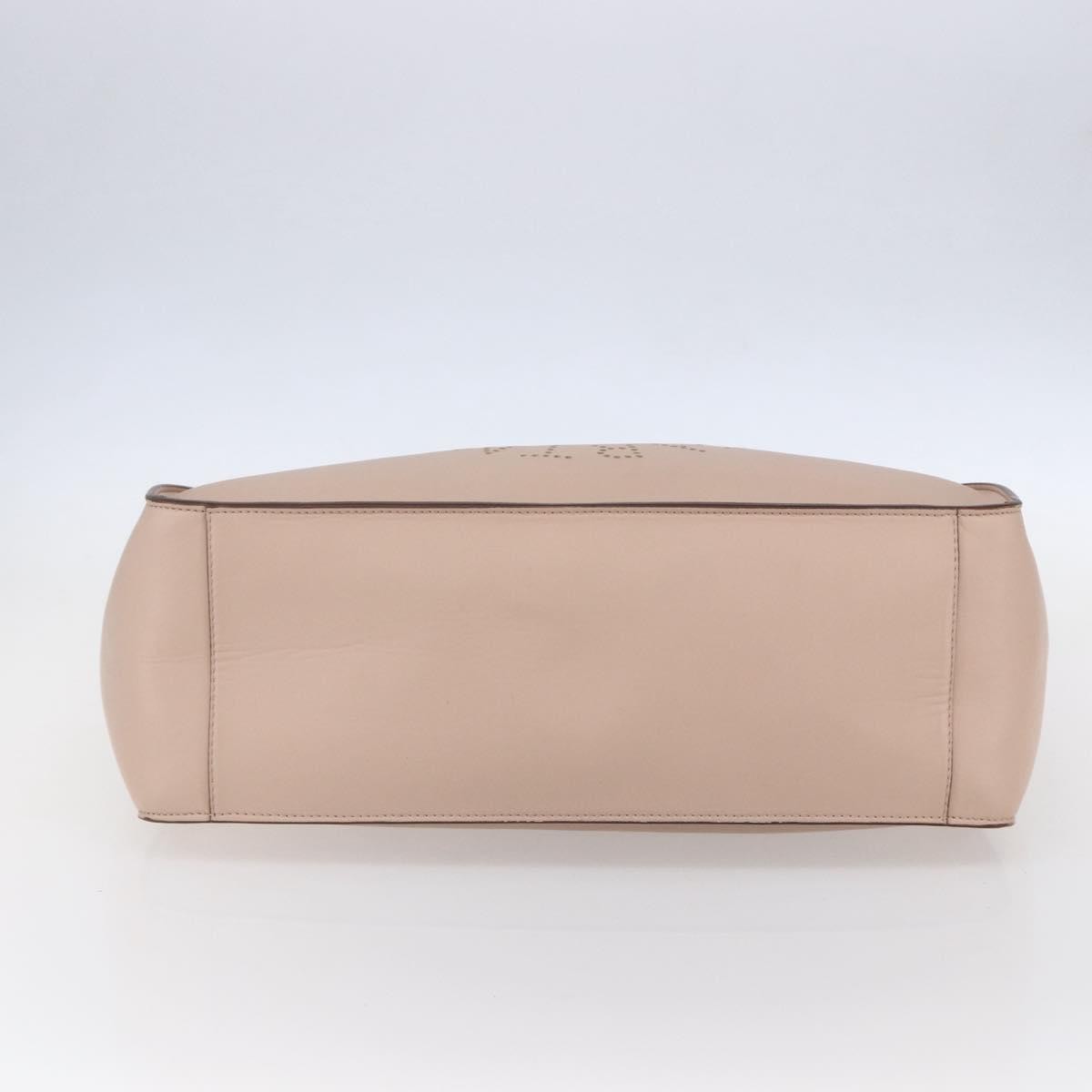 Stella Mccartney Alter Tote Perforated Faux Leather Beige Synthetic Tote Bag Bag (Pre-Owned)