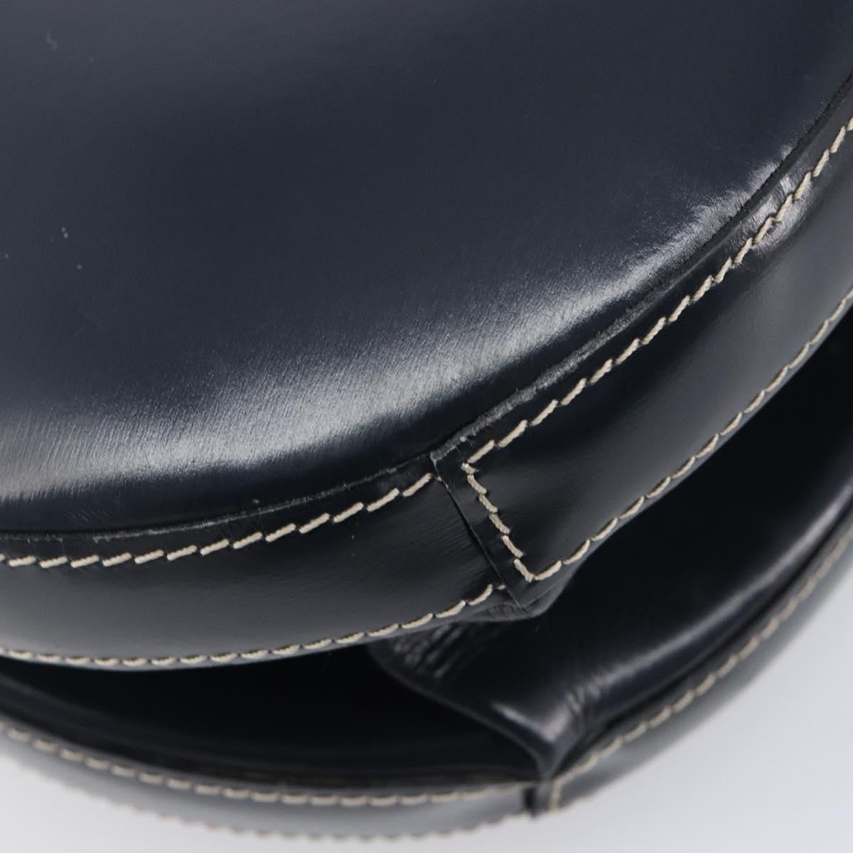 Loewe Vintage Leather Navy Leather Shoulder Bag Bag (Pre-Owned)