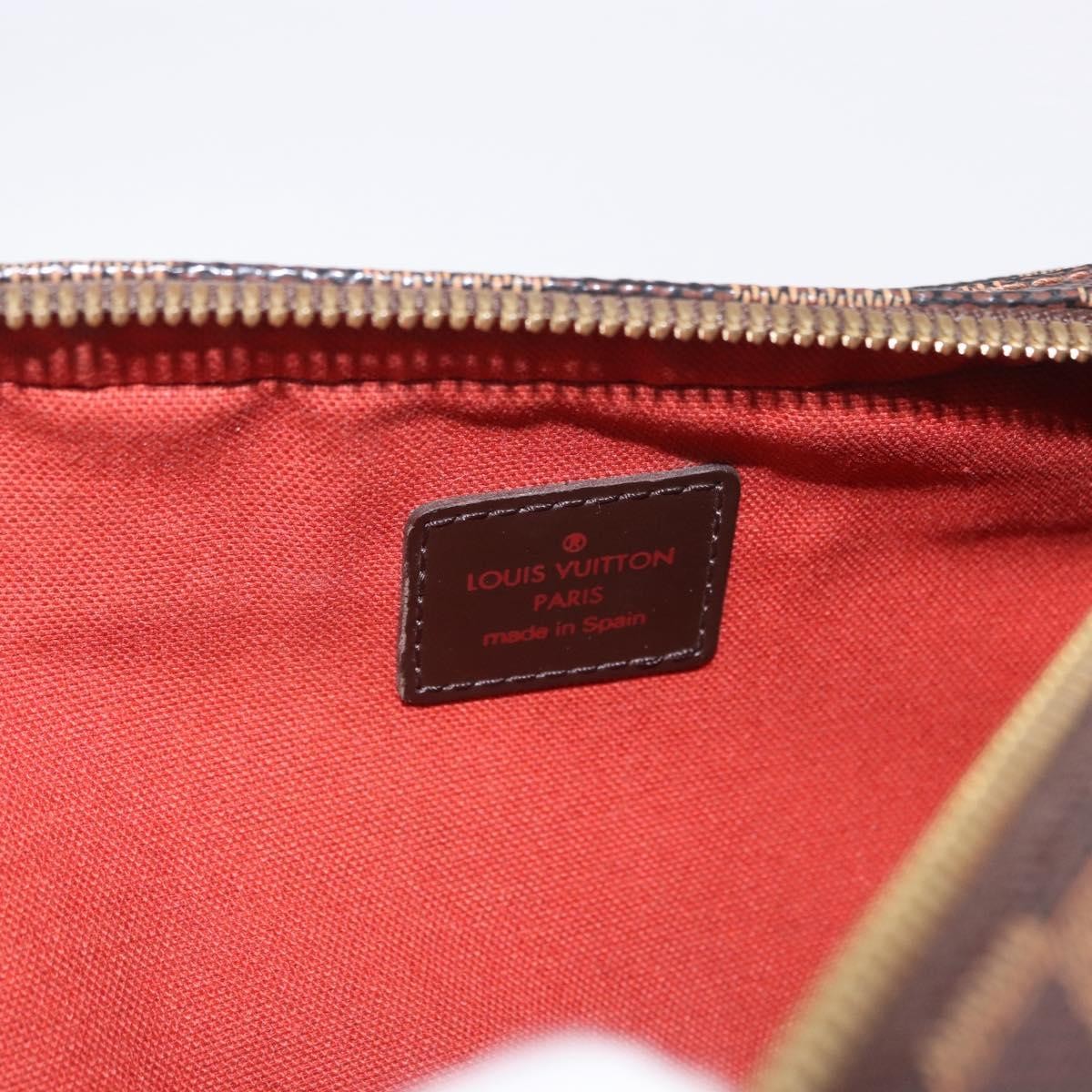 Louis Vuitton Geronimos Damier Brown Canvas Clutche & Pouche Bag (Pre-Owned)