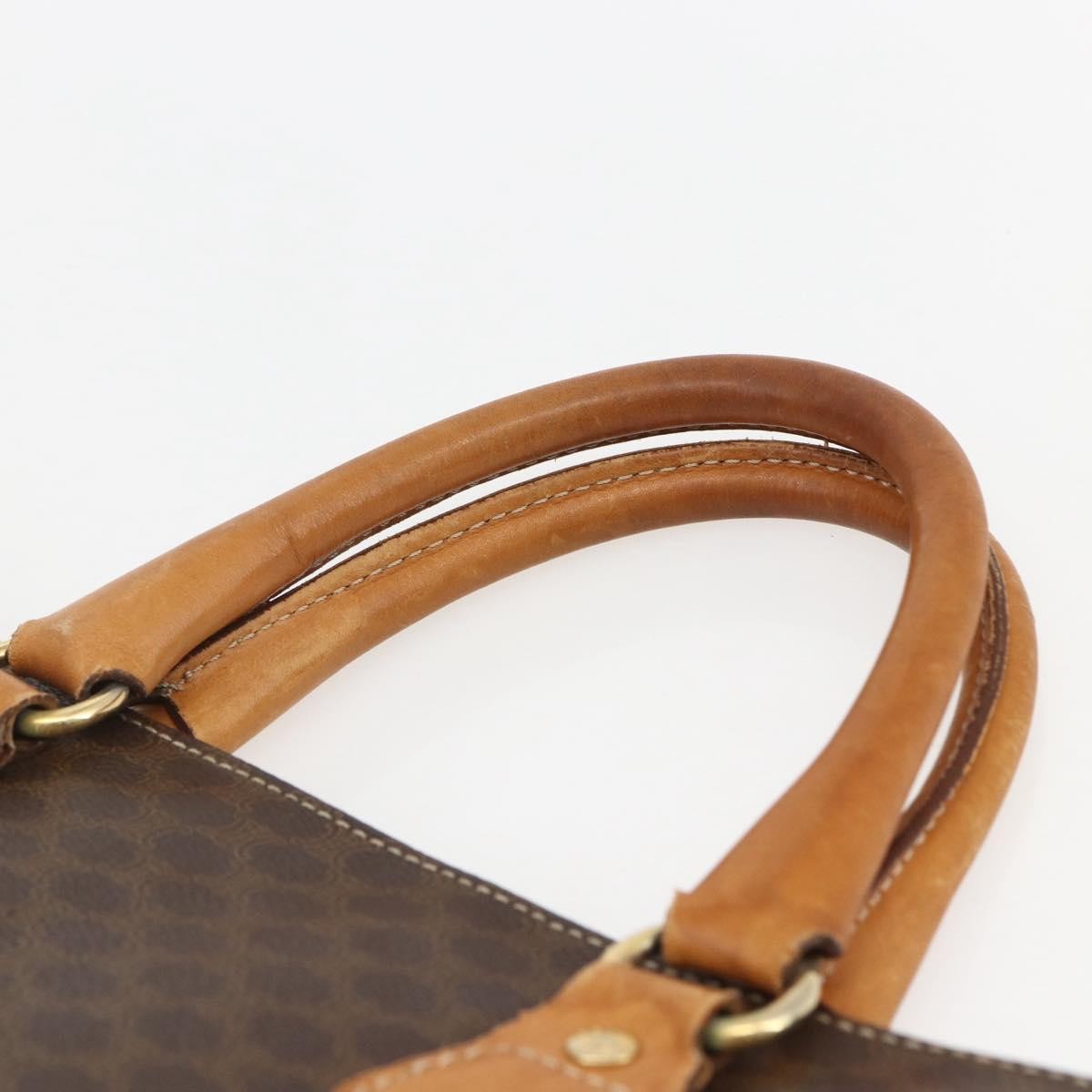 Celine Vintage Macadam Canvas Brown Canvas Tote Bag Bag (Pre-Owned)
