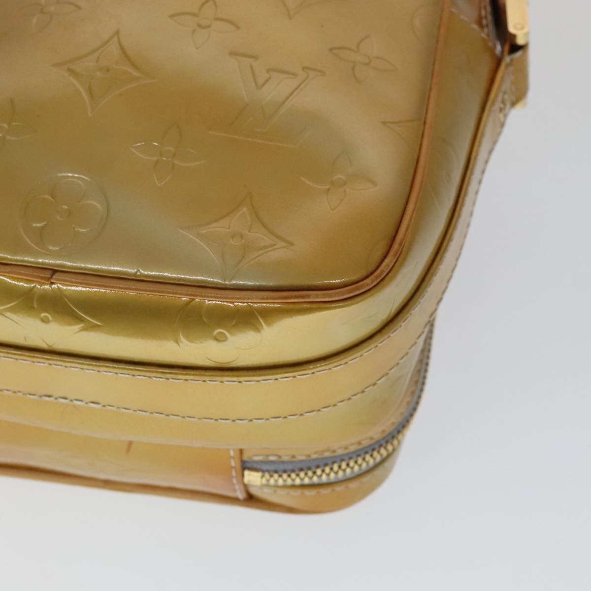 Louis Vuitton Wooster Monogram Vernis Yellow Patent_Leather Bag (Pre-Owned)