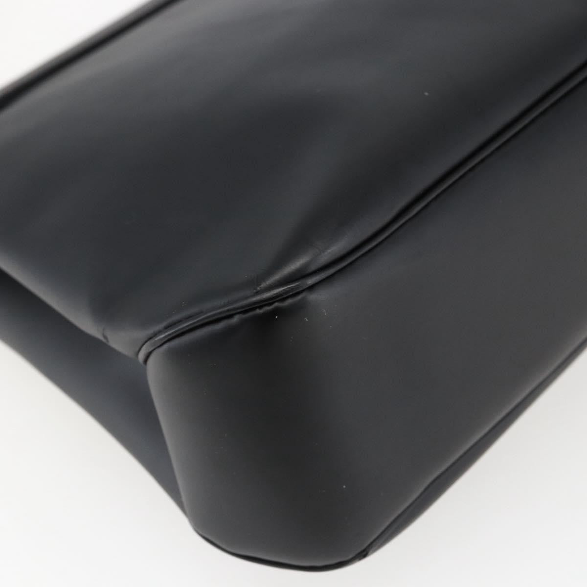 Salvatore Ferragamo Vara Leather Black Leather Shoulder Bag Bag (Pre-Owned)