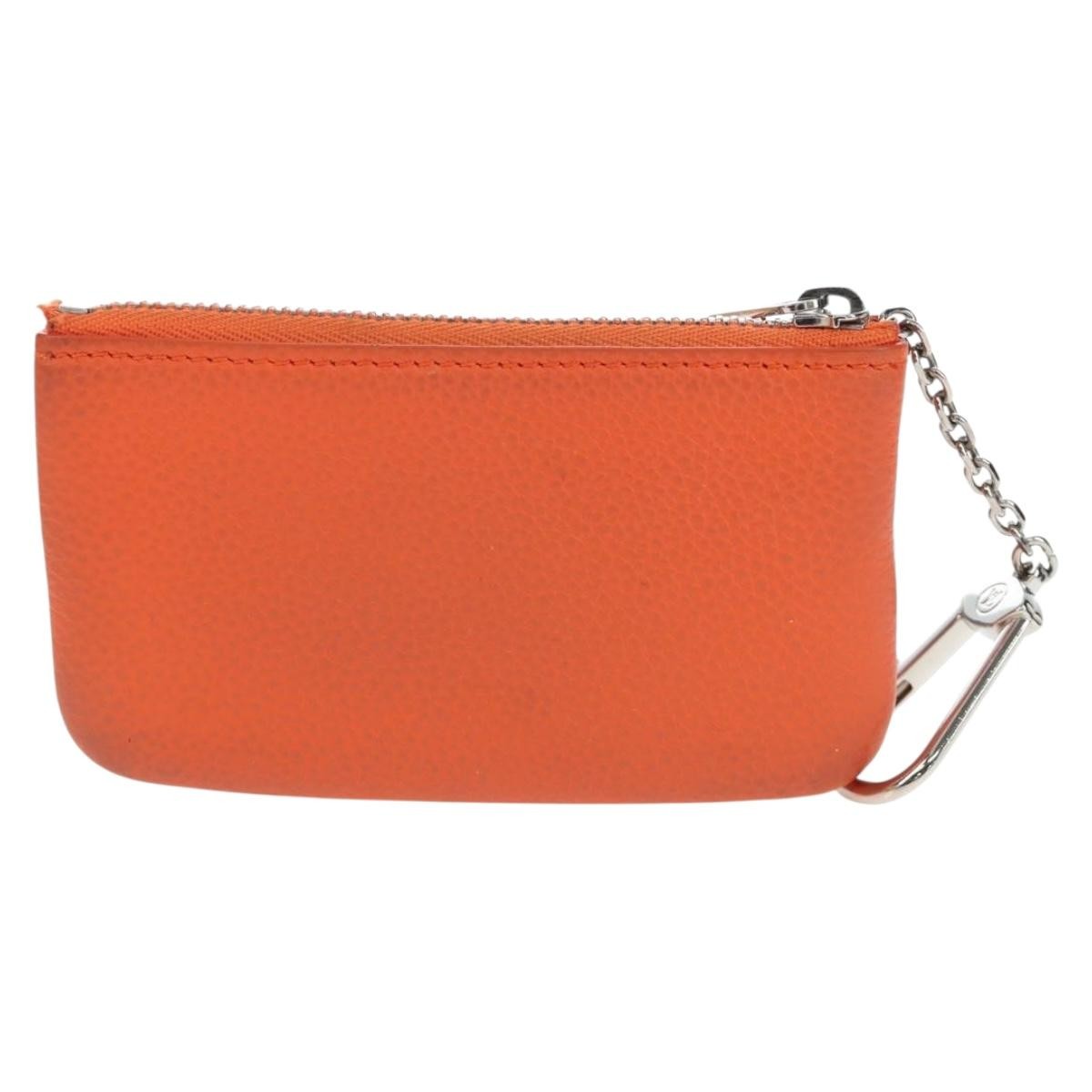 Louis Vuitton Pochette Clés Everyday Lv Leather Orange Leather Wallets Accessory (Pre-Owned)