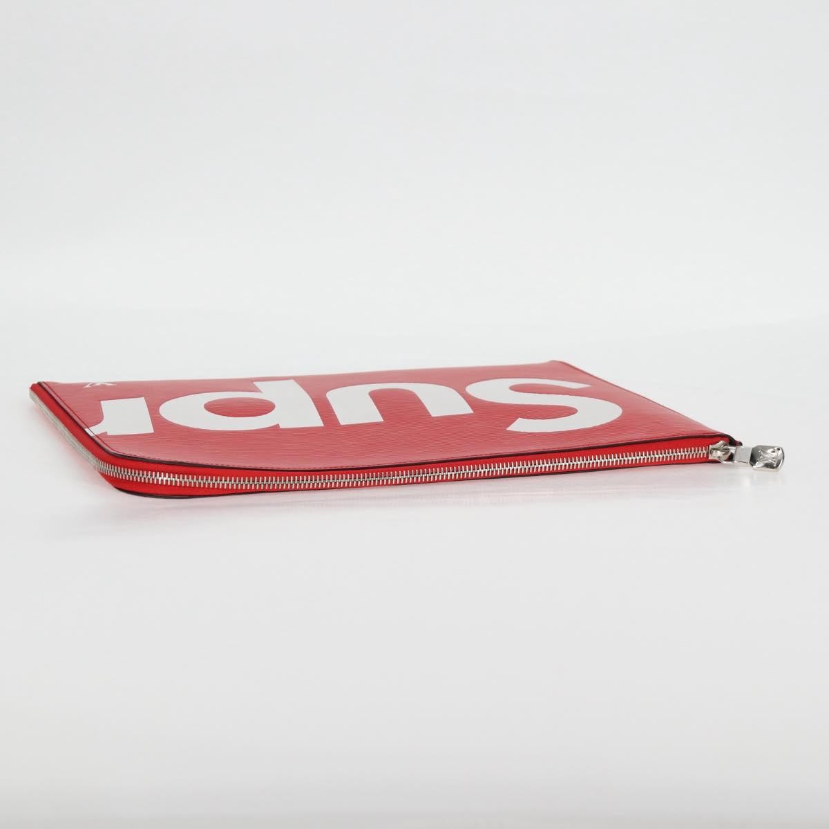 Louis Vuitton Pochette Jour Limited Edition Supreme Epi Leather Red Leather Clutche & Pouche Bag (Pre-Owned)