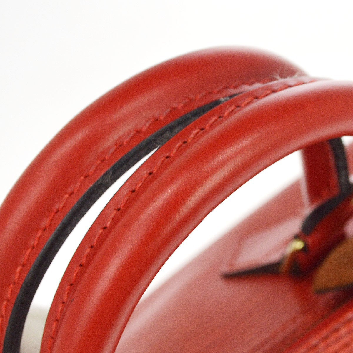 Louis Vuitton Speedy Epi Leather Red Leather Handbag (Pre-Owned)