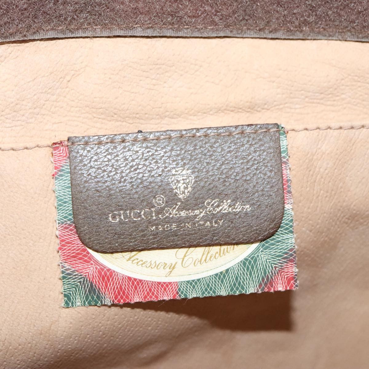 Gucci Sherry Line Canvas Beige Canvas Clutche & Pouche Bag (Pre-Owned)