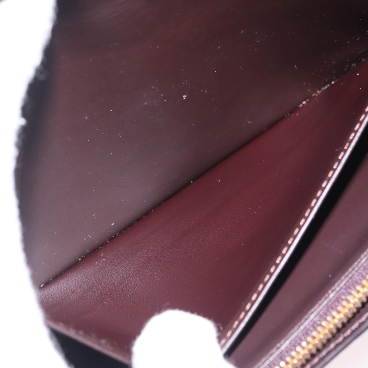 Louis Vuitton Sarah Wallet Nm Monogram Vernis Burgundy Patent_Leather Wallets Accessory (Pre-Owned)