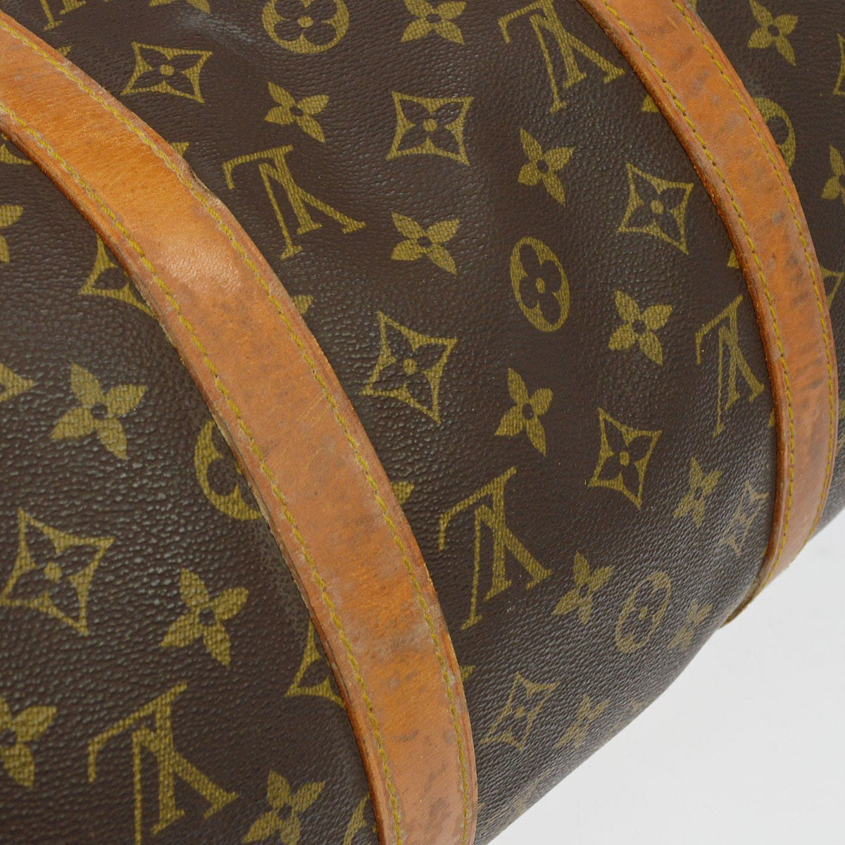 Louis Vuitton Keepall Monogram Canvas Brown Canvas Travel Bag Bag (Pre-Owned)