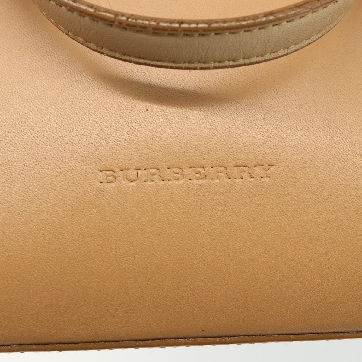 Burberry Vintage Leather Beige Leather Handbag (Pre-Owned)