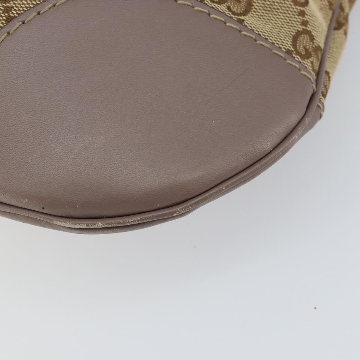 Gucci Mayfair Messenger Gg Canvas And Leather Beige Canvas Shoulder Bag Bag (Pre-Owned)