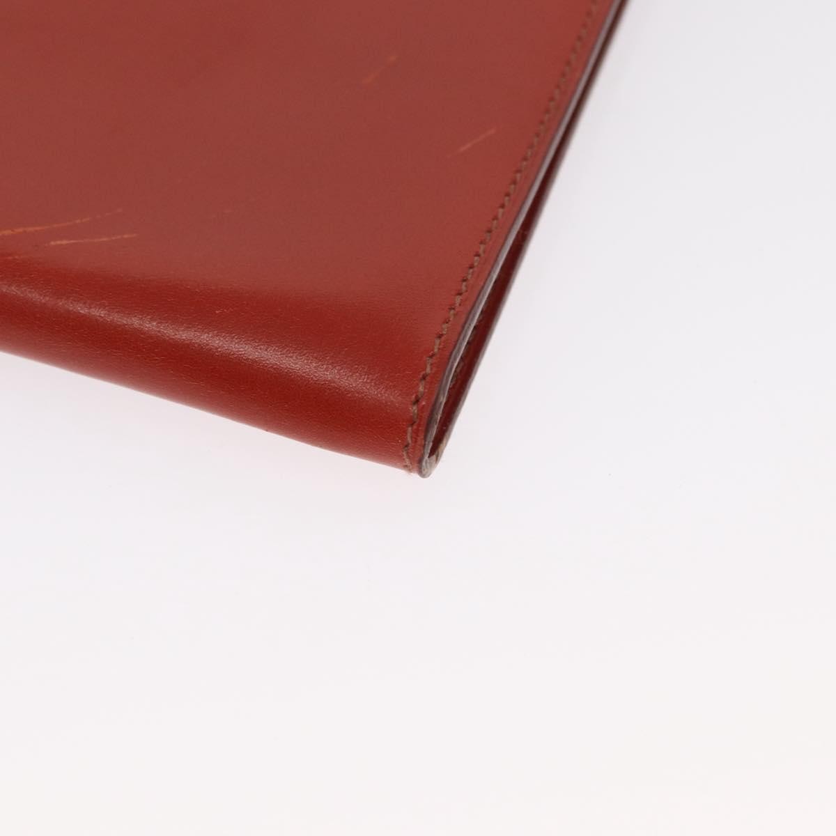 Hermes Onimaitou Leather Red Leather Shoulder Bag Bag (Pre-Owned)