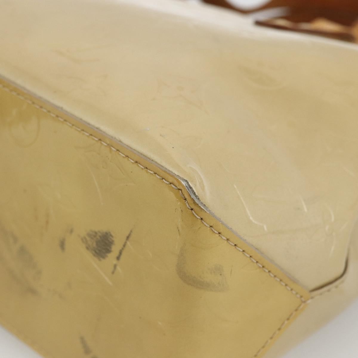 Louis Vuitton Reade Monogram Vernis Beige Patent_Leather Handbag (Pre-Owned)