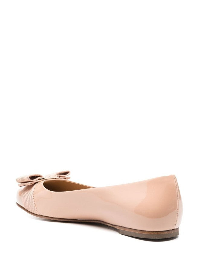 Ferragamo Women's Varina Leather Ballerinas