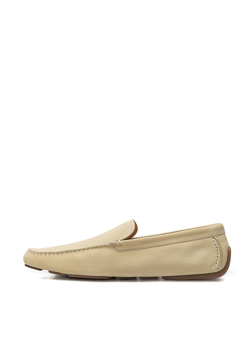 Bally Elegant Beige Suede Loafers – Perfect for Any Men's Occasion