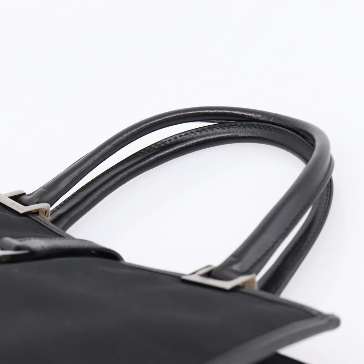Gucci Jackie Canvas Black Canvas Tote Bag Bag (Pre-Owned)