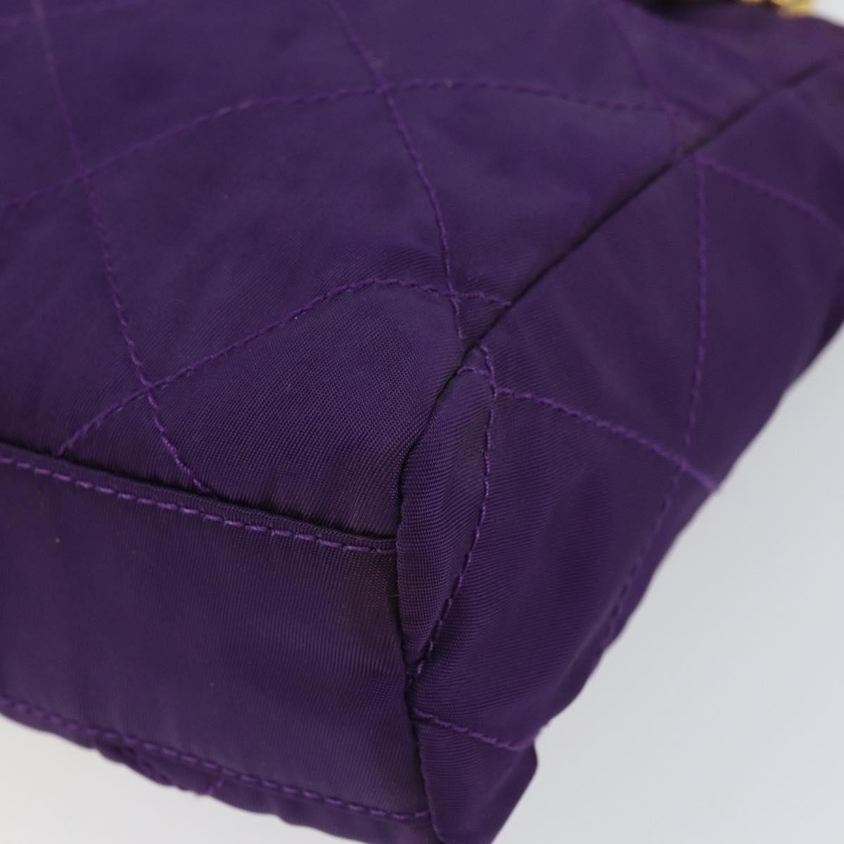 Prada Re-Edition 1995 Chain Quilted Re-Nylon Purple Nylon Tote Bag Bag (Pre-Owned)