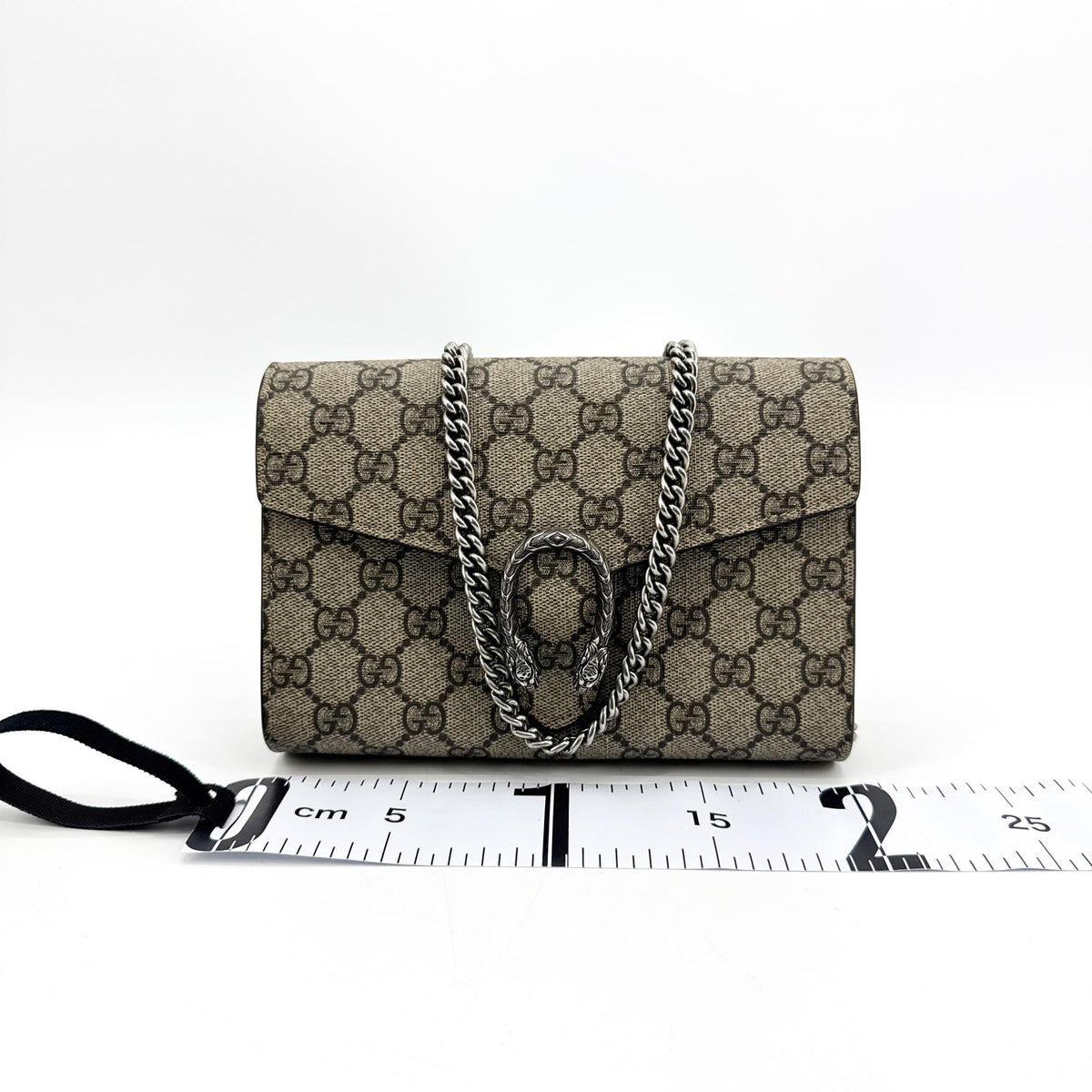 Gucci Dionysus Chain Gg Coated Canvas Brown Canvas Crossbody Bag Bag (Pre-Owned)