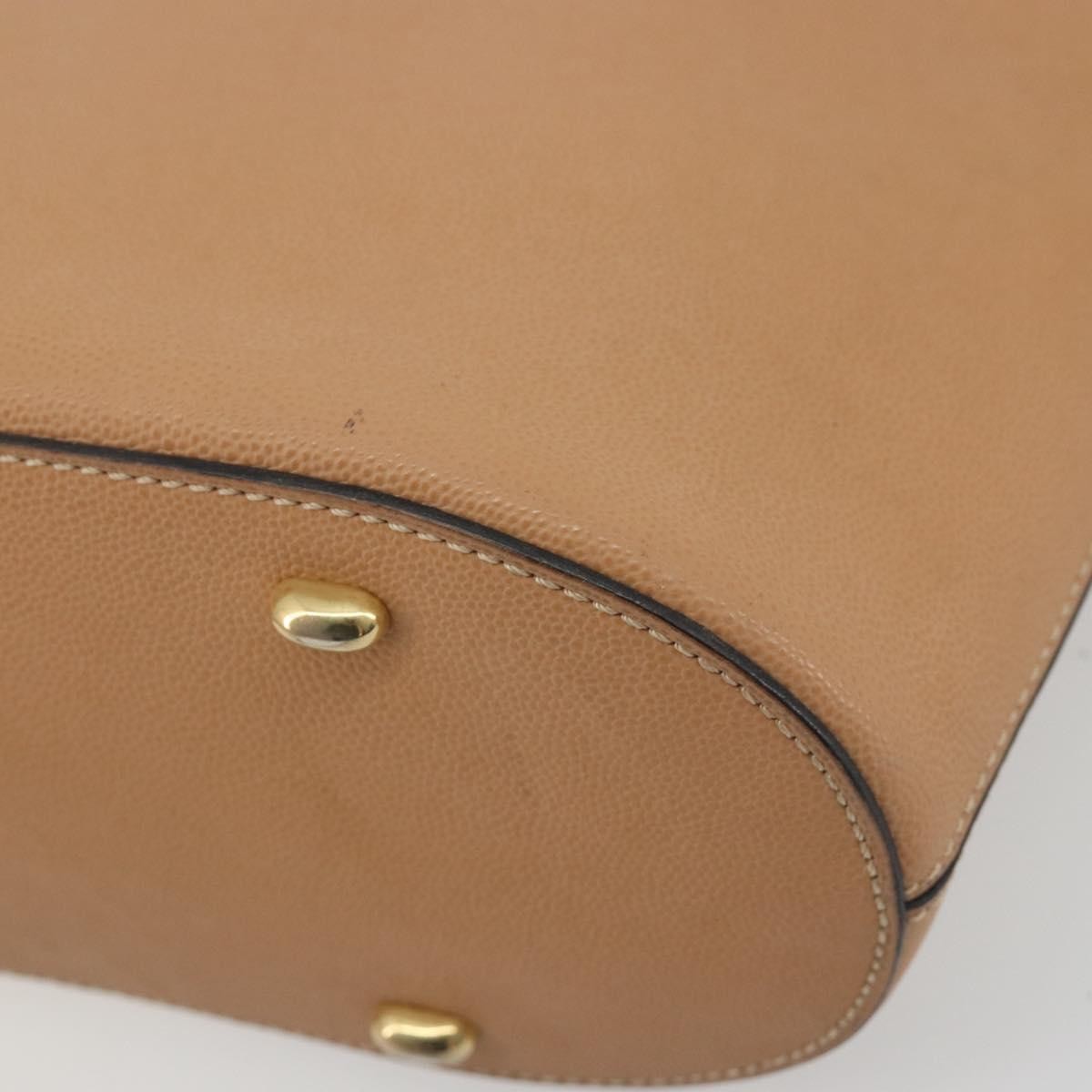 Celine Vintage Leather Beige Leather Shoulder Bag Bag (Pre-Owned)