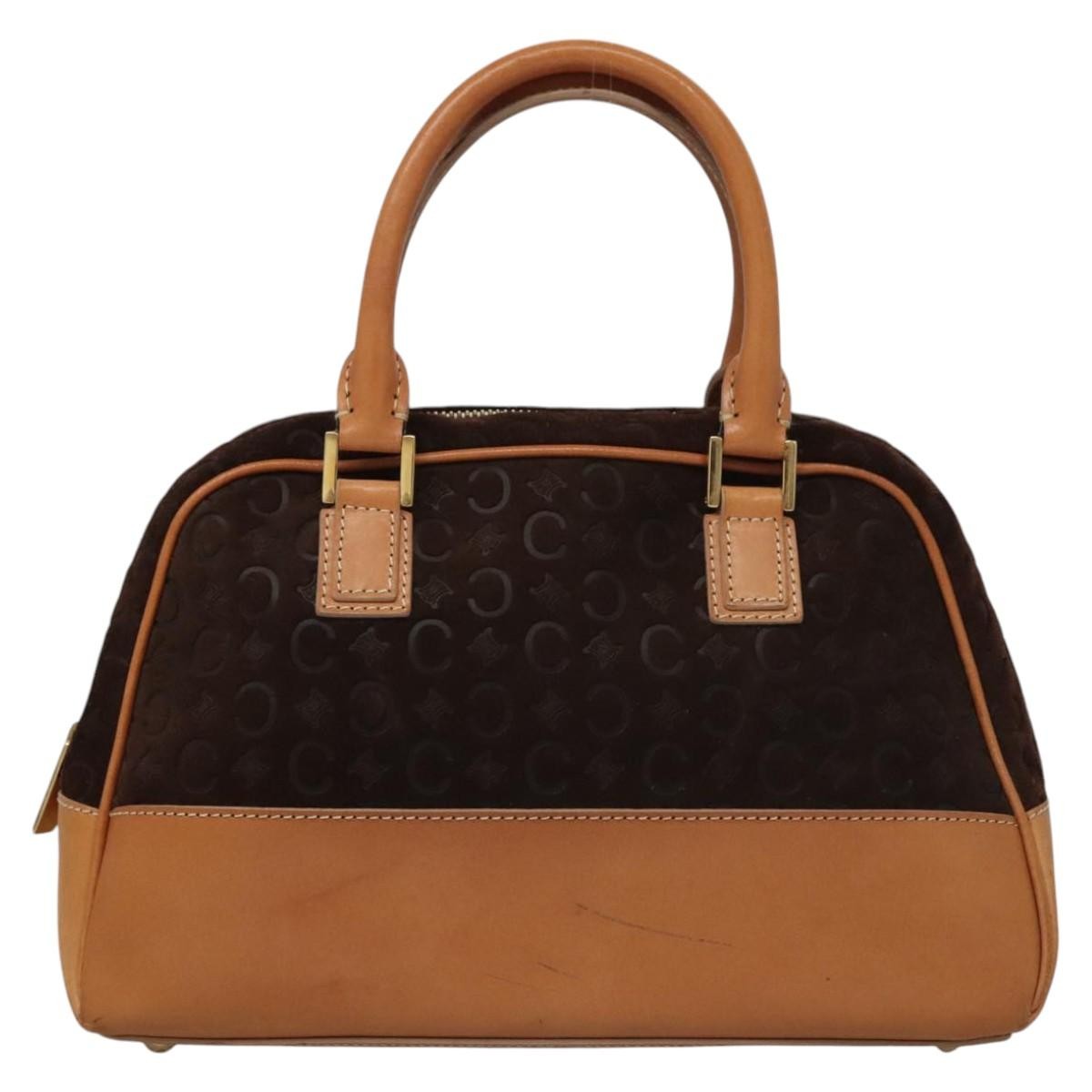 Celine C Macadam Canvas Brown Canvas Handbag (Pre-Owned)