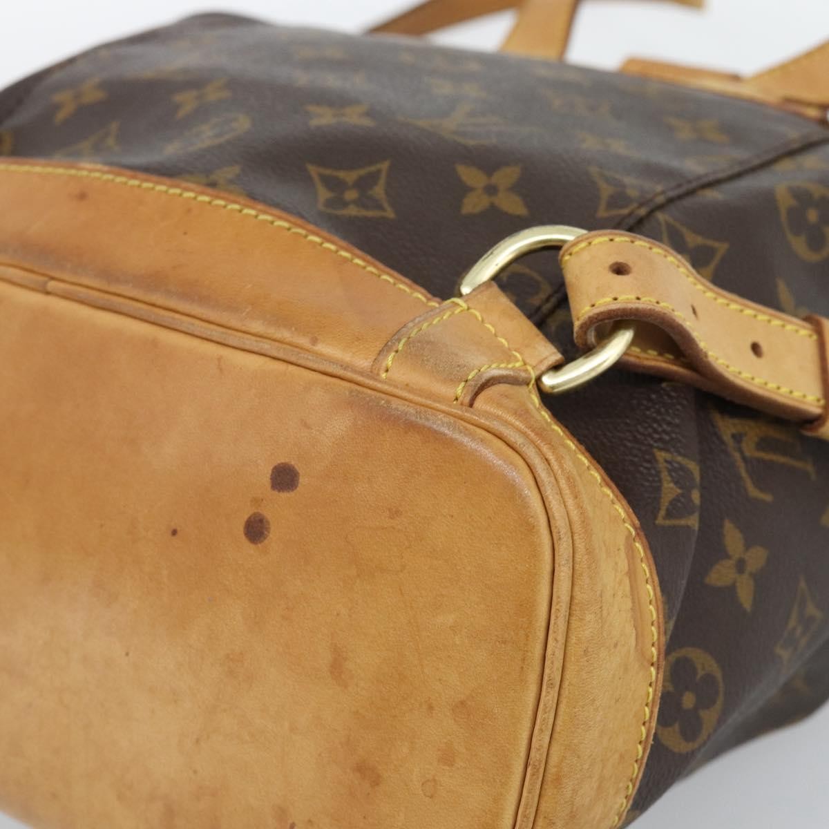 Louis Vuitton Vintage Montsouris Monogram Canvas Brown Canvas Backpack Bag (Pre-Owned)