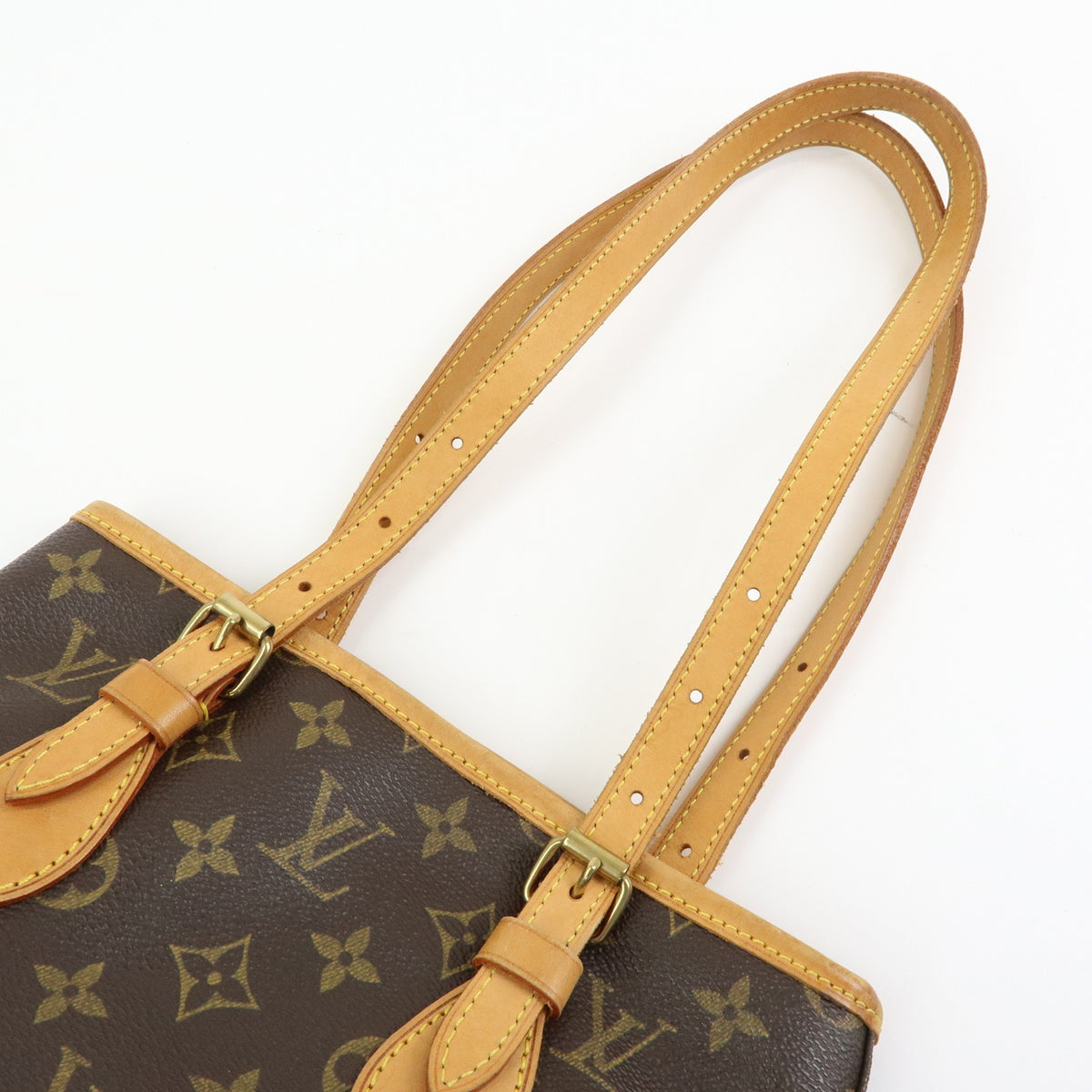 Louis Vuitton Petit Bucket Monogram Canvas Brown Canvas Handbag (Pre-Owned)