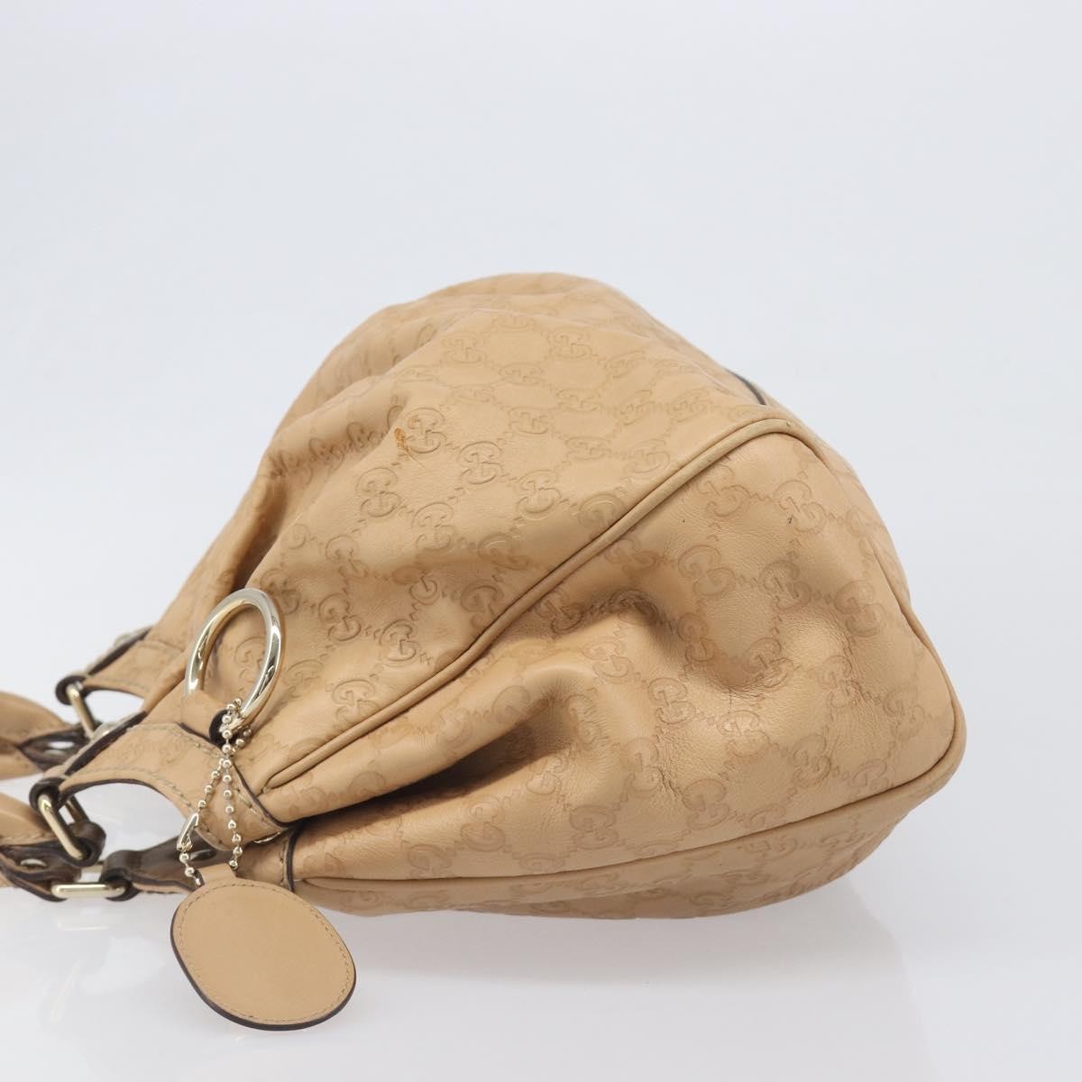 Gucci Sukey Guccissima Leather Beige Leather Tote Bag Bag (Pre-Owned)