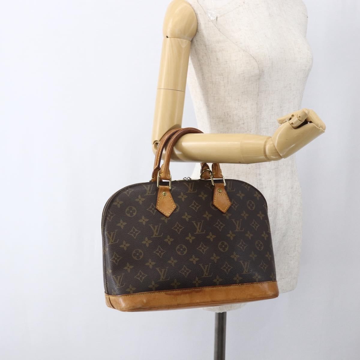Louis Vuitton Alma Monogram Canvas Brown Canvas Handbag (Pre-Owned)