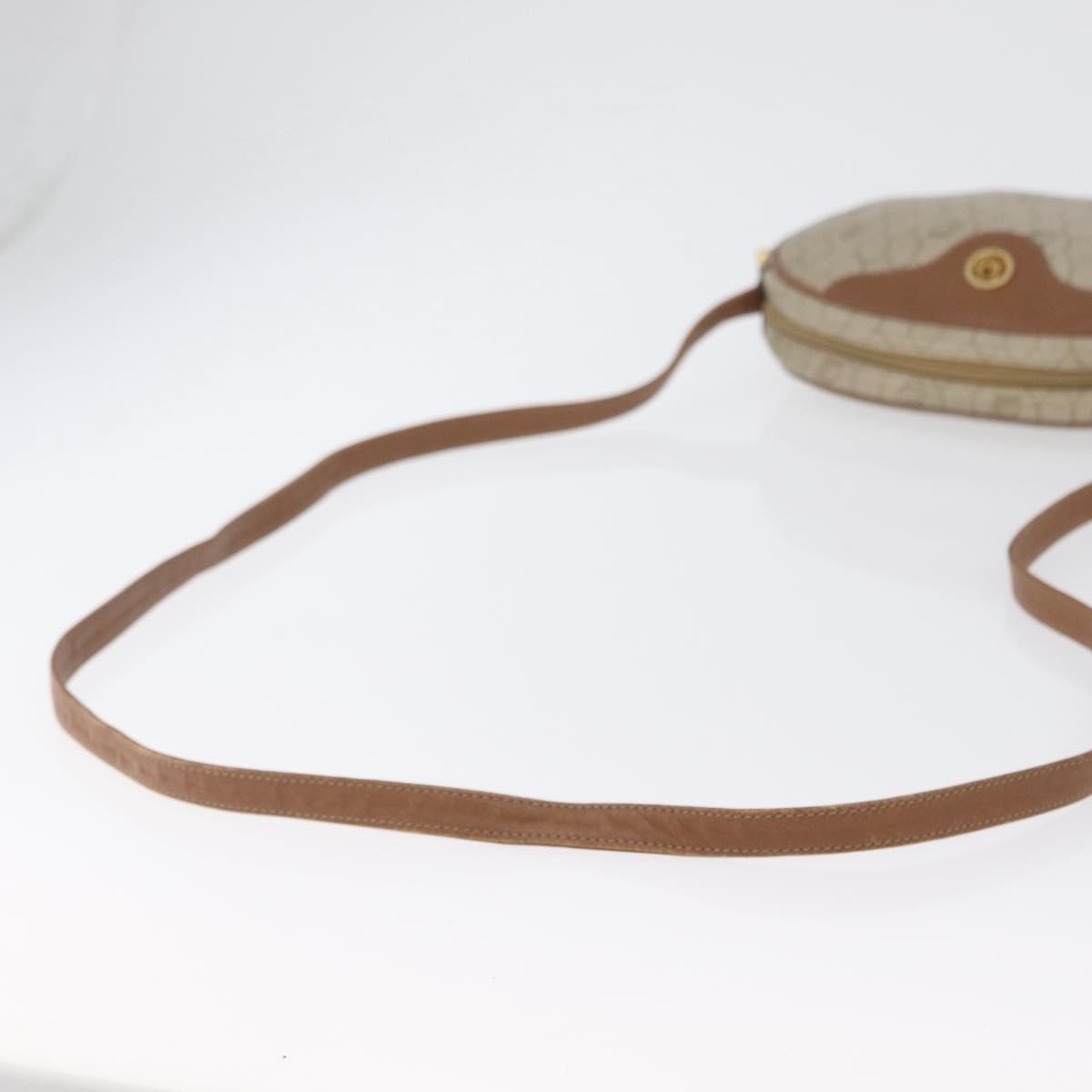 Christian Dior Vintage Honeycomb Canvas And Leather Beige Canvas Shoulder Bag Bag (Pre-Owned)