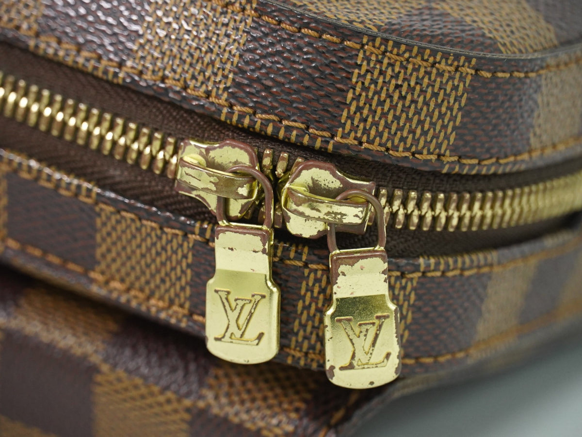 Louis Vuitton Geronimos Damier Brown Canvas Clutche & Pouche Bag (Pre-Owned)