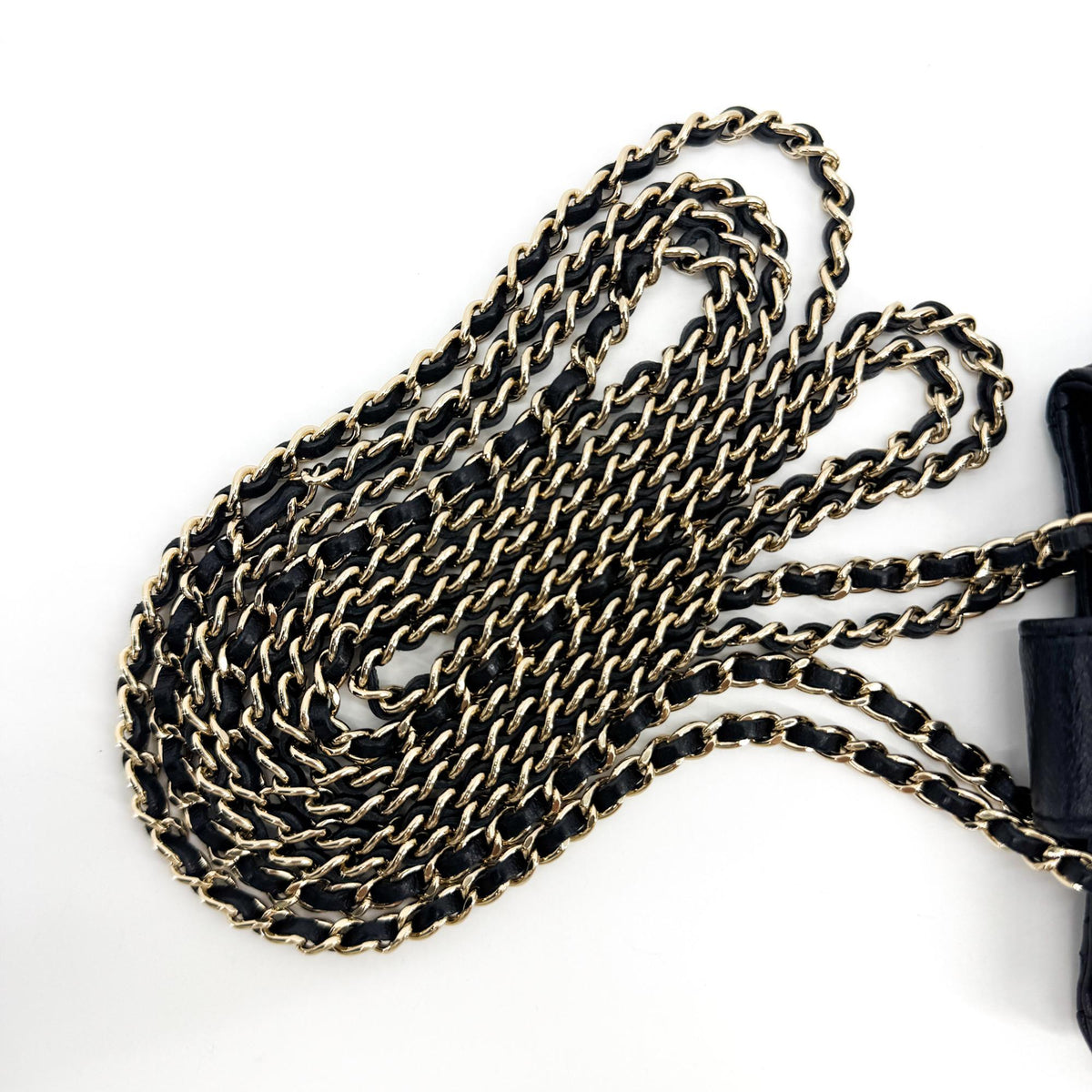 Chanel Cc Square Clutch With Chain Quilted Lambskin Black Leather Clutche & Pouche Bag (Pre-Owned)