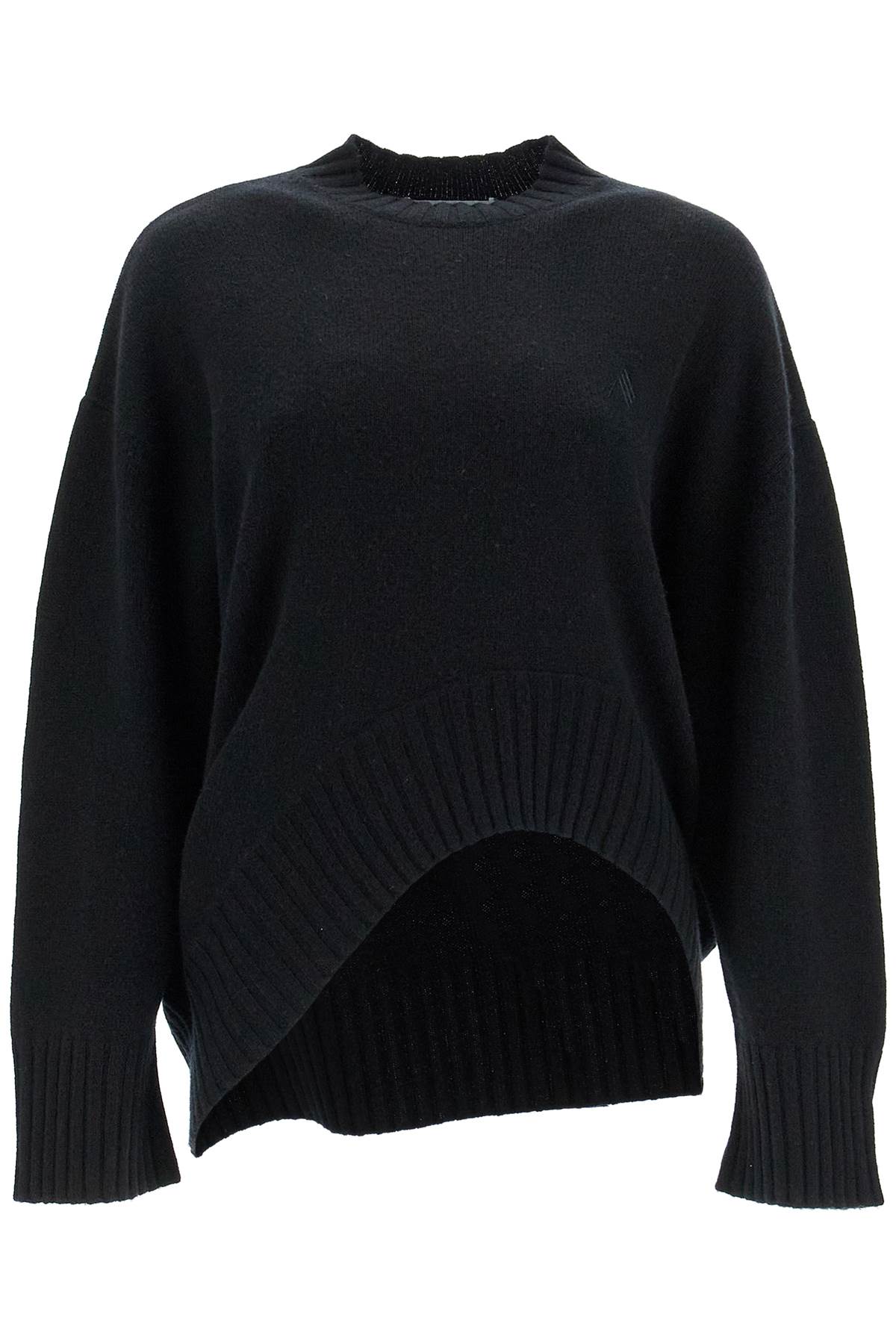 The Attico Women's Asymmetric Wool And Cashmere Pullover