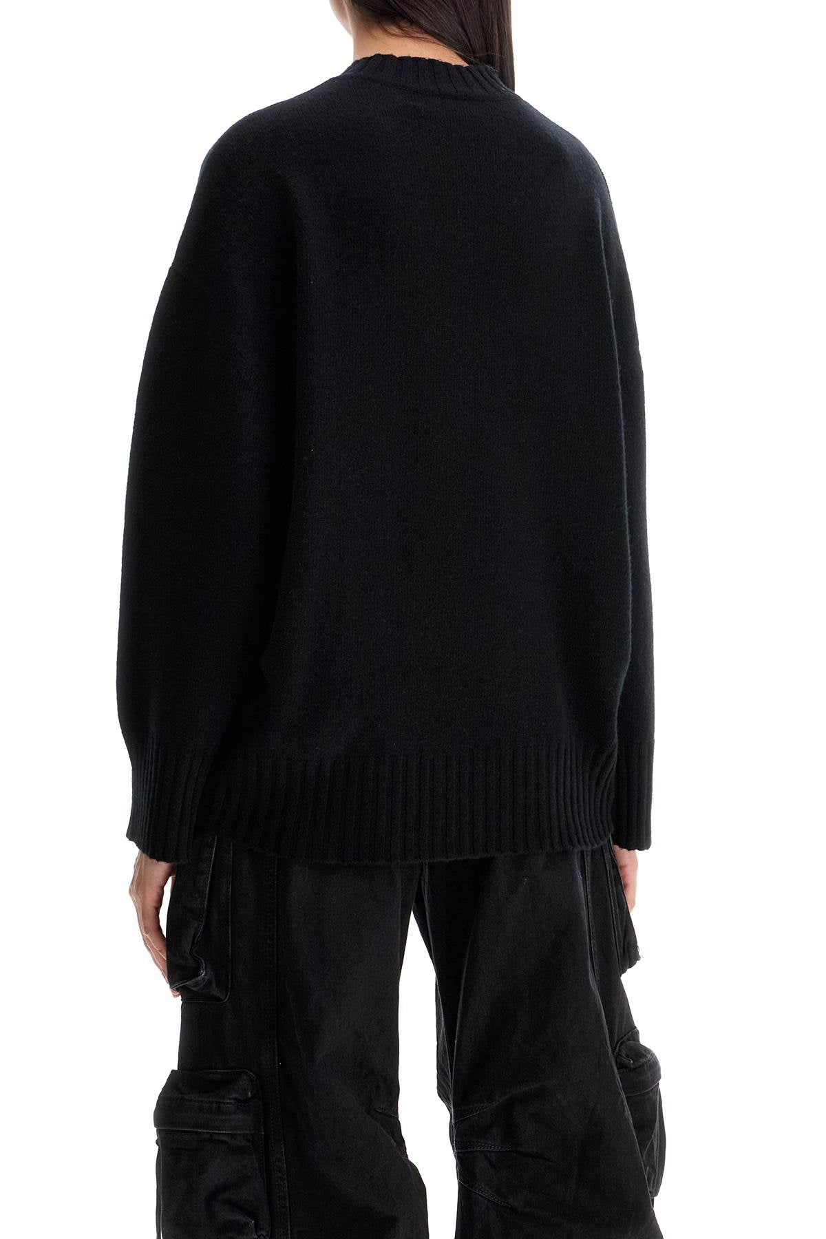 The Attico Women's Asymmetric Wool And Cashmere Pullover