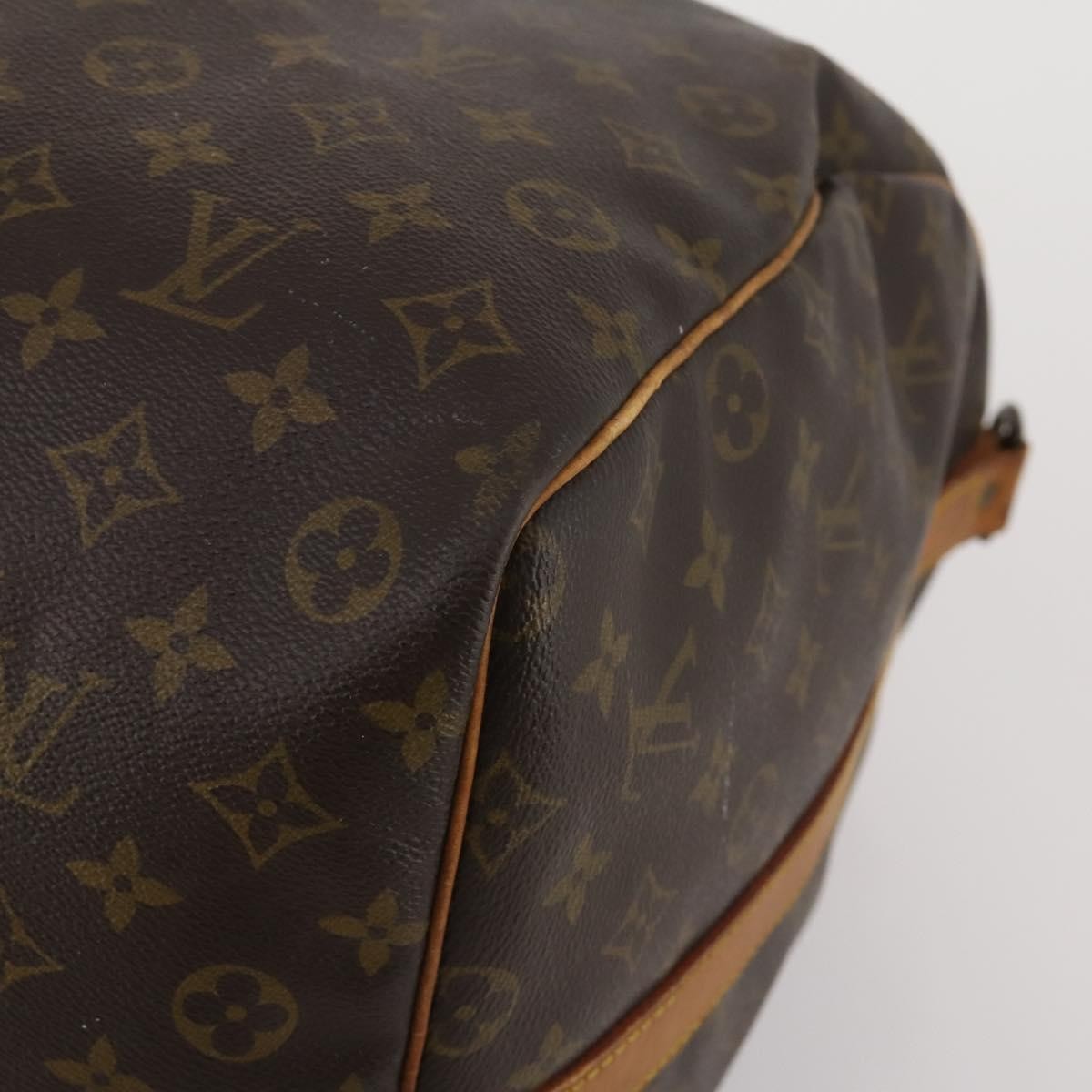 Louis Vuitton Keepall Bandouliere Monogram Canvas Brown Canvas Travel Bag Bag (Pre-Owned)