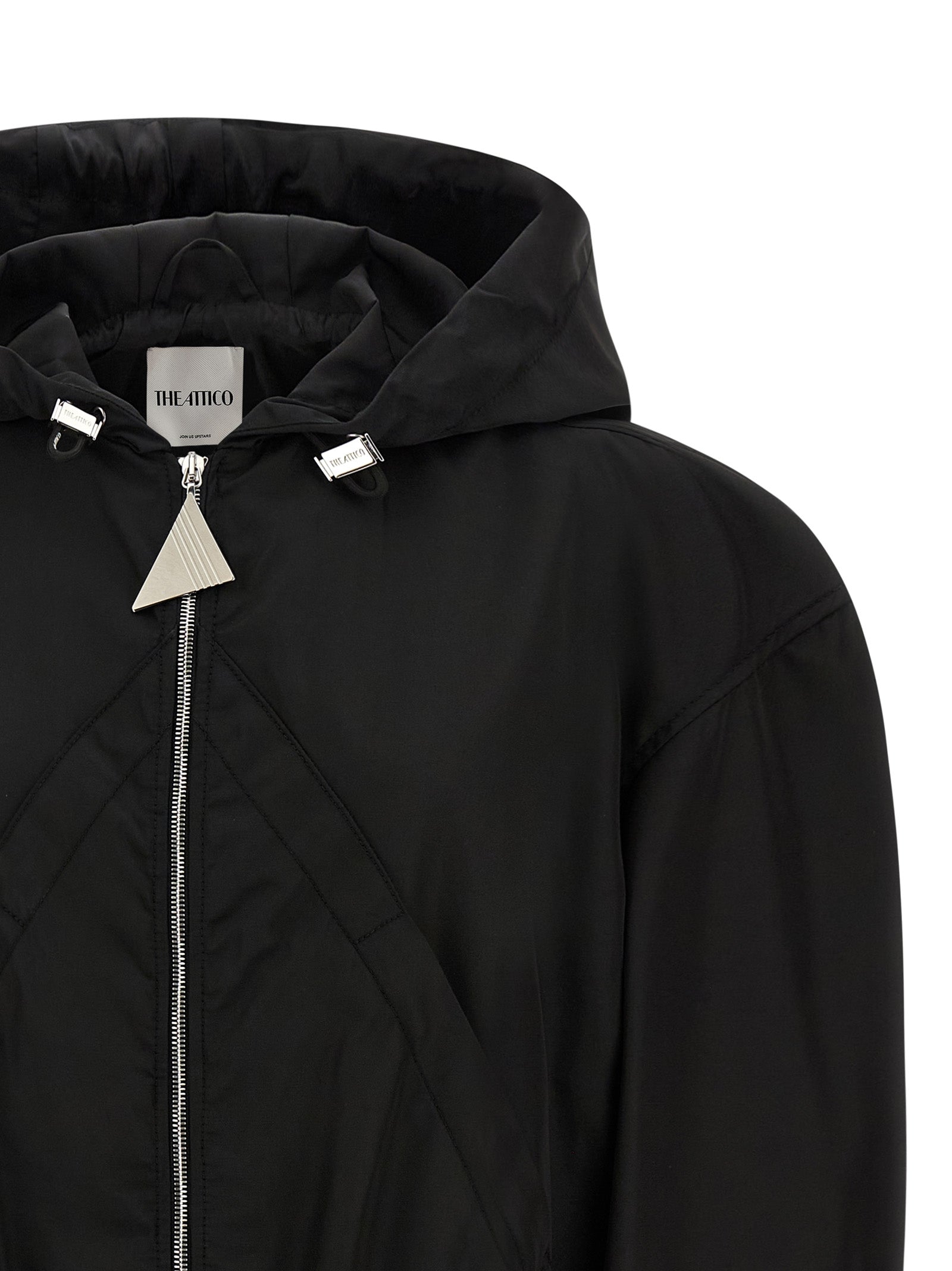 The Attico Women's Maxi Hood Bomber Jacket