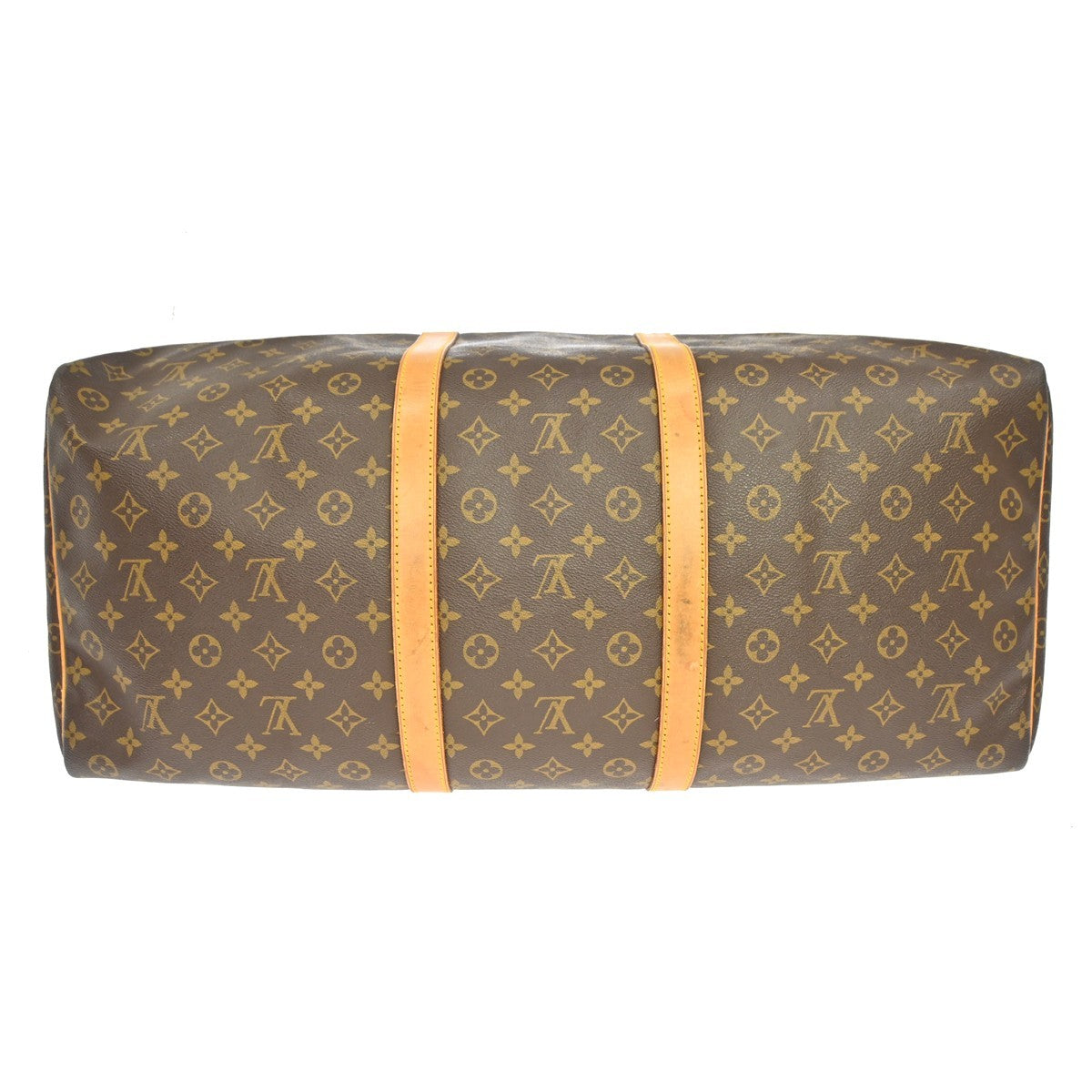 Louis Vuitton Keepall Monogram Brown Canvas Travel Bag Bag (Pre-Owned)