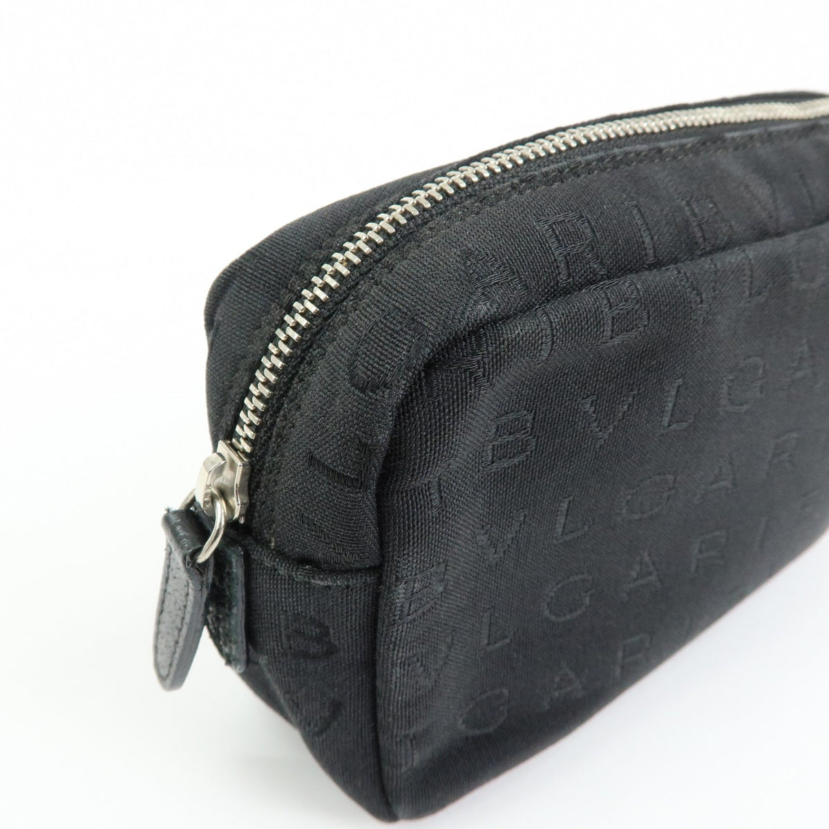 Bvlgari Pouch Canvas Black Canvas Clutche & Pouche Bag (Pre-Owned)