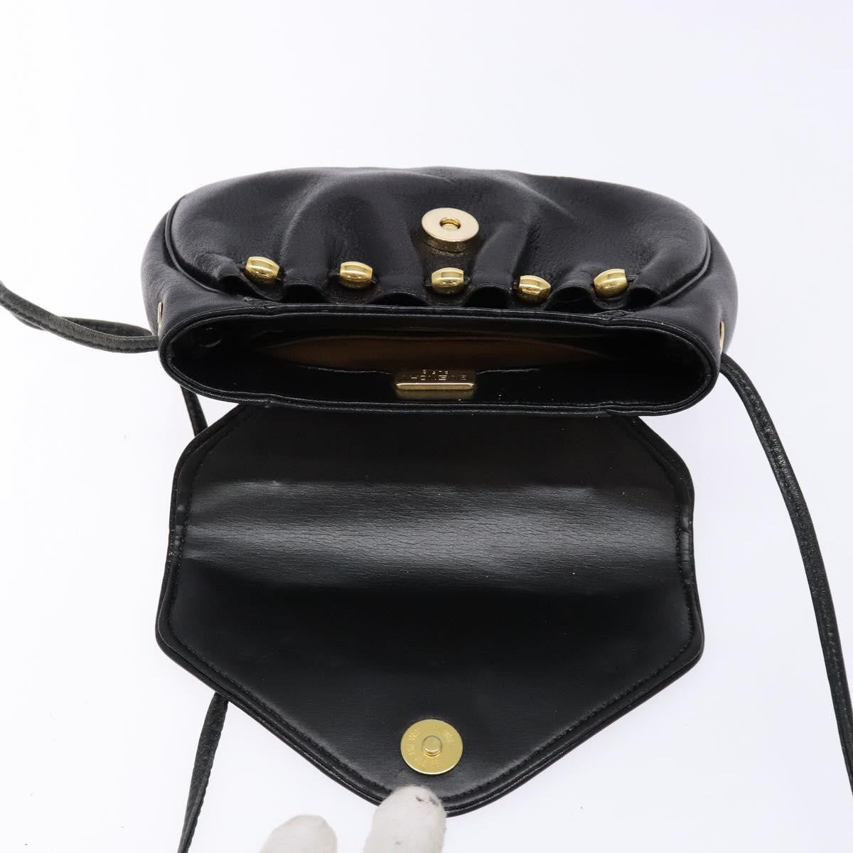 Givenchy Vintage 4G Leather Black Leather Shoulder Bag Bag (Pre-Owned)