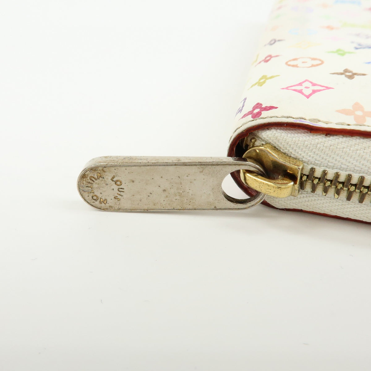 Louis Vuitton Zippy Monogram Multicolor White Canvas Wallets Accessory (Pre-Owned)