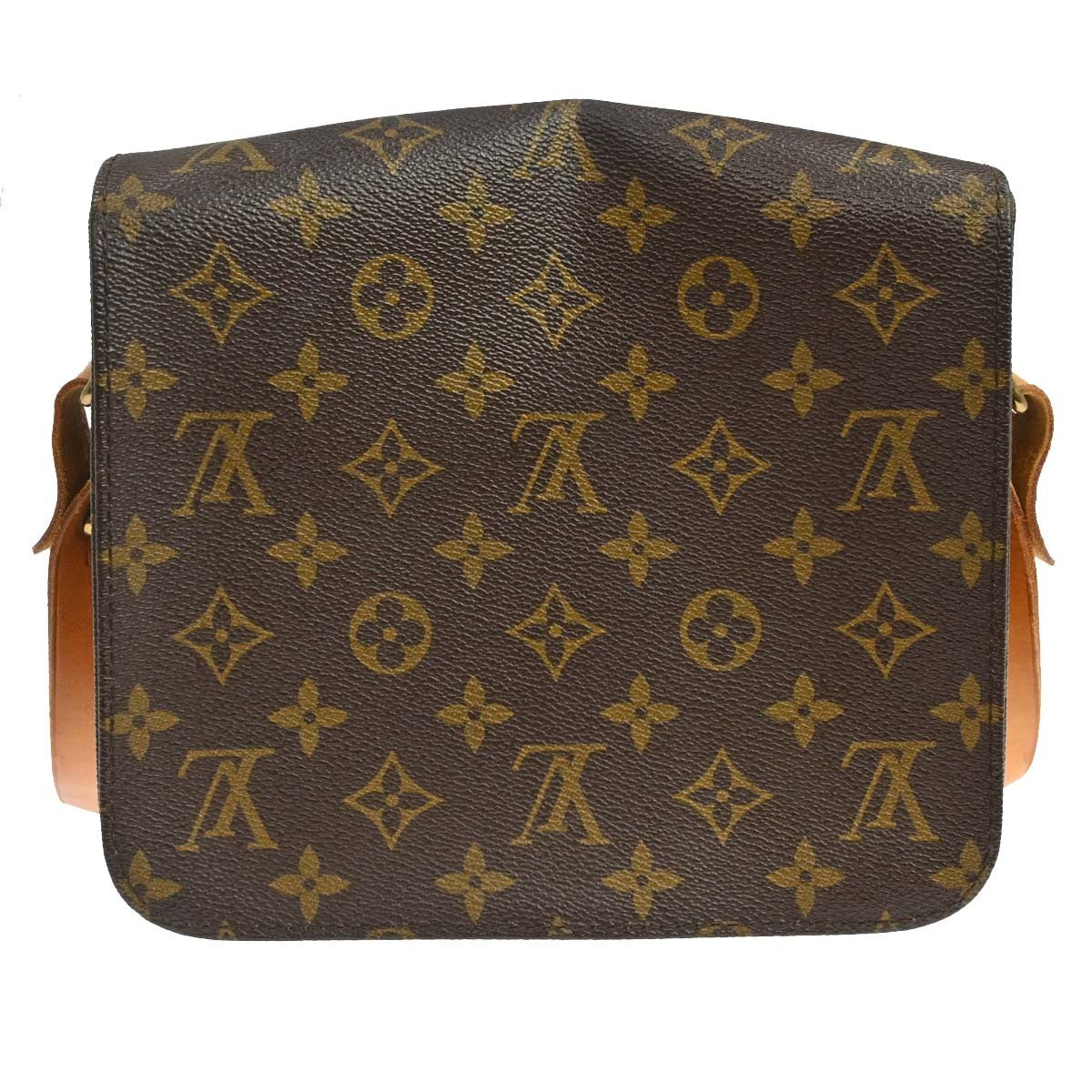 Louis Vuitton Cartouchiere Monogram Canvas Brown Canvas Handbag (Pre-Owned)