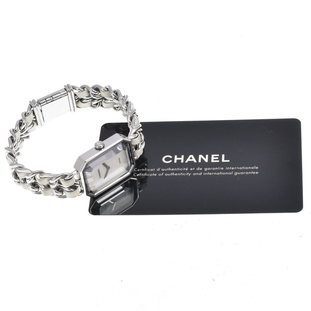Chanel Premiere Rock Quartz Stainless Steel And Leather Watch (Pre-Owned)