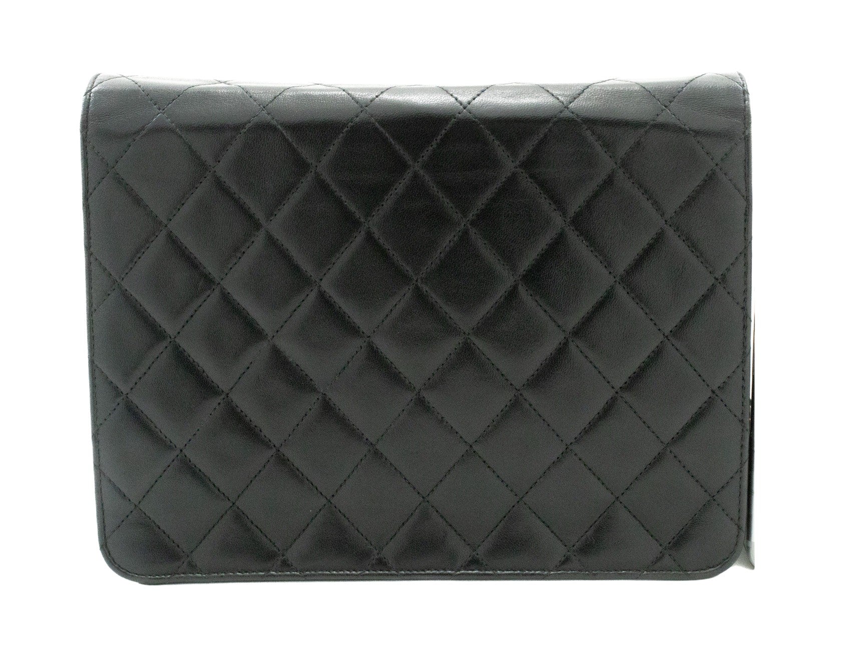 Chanel Wallet On Chain Black Leather Shoulder Bag (Pre-Owned)