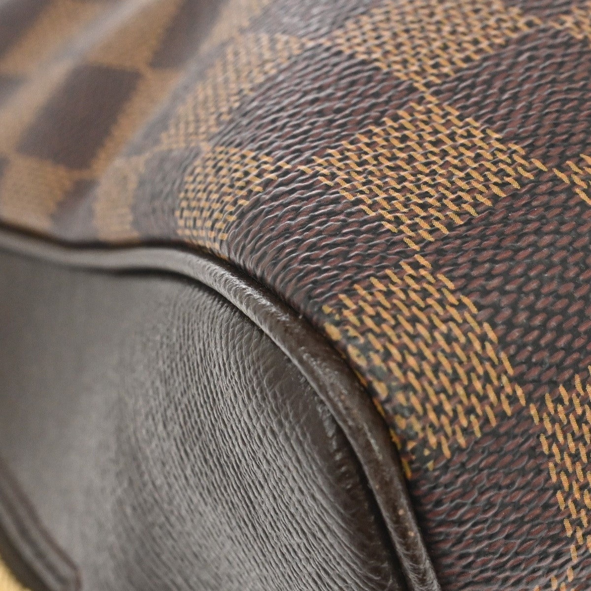 Louis Vuitton Brera Damier Ebene Brown Canvas Handbag (Pre-Owned)
