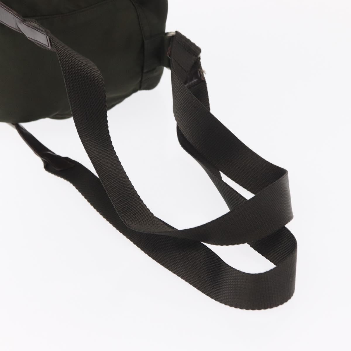 Prada Front Pocket Tessuto Khaki Nylon Backpack Bag (Pre-Owned)