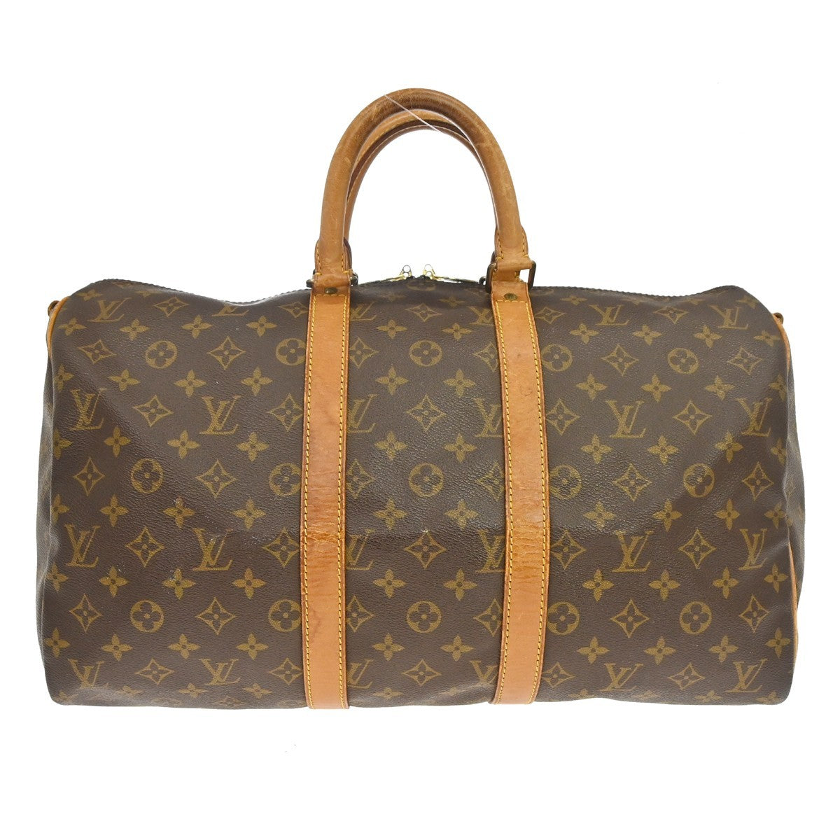 Louis Vuitton Keepall Bandouliere Monogram Canvas Brown Canvas Travel Bag Bag (Pre-Owned)