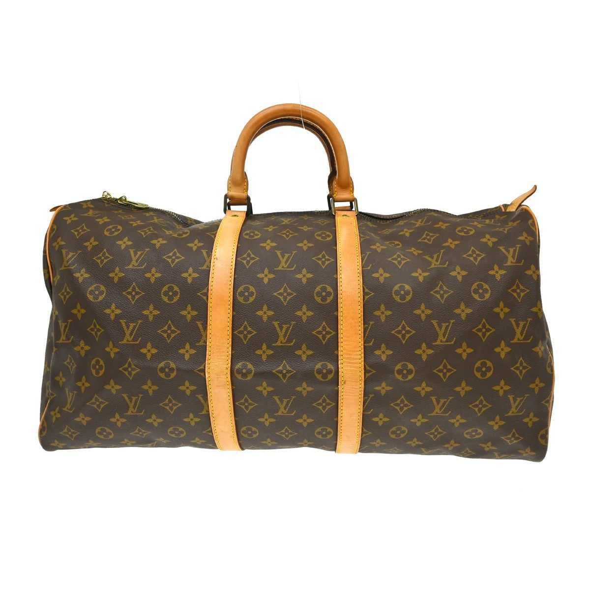 Louis Vuitton Keepall Monogram Brown Canvas Travel Bag Bag (Pre-Owned)