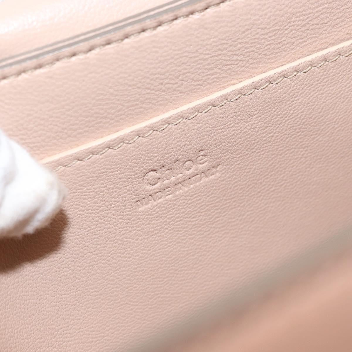 Chloe Elle Chain Clutch Leather Pink Leather Shoulder Bag Bag (Pre-Owned)